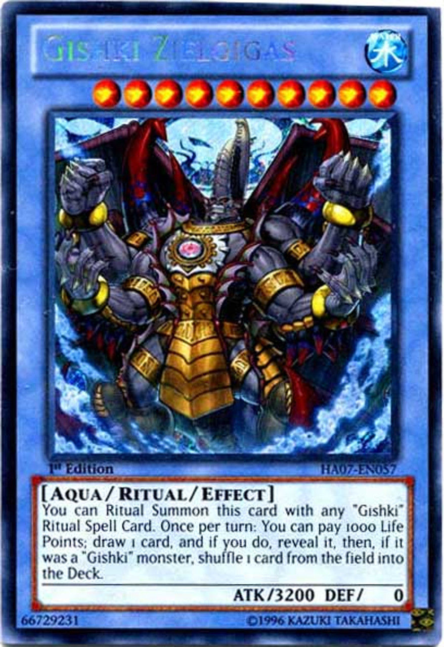 YuGiOh Zexal Hidden Arsenal 7: Knight of Stars Secret Rare Gishki Zielgigas HA07-EN057