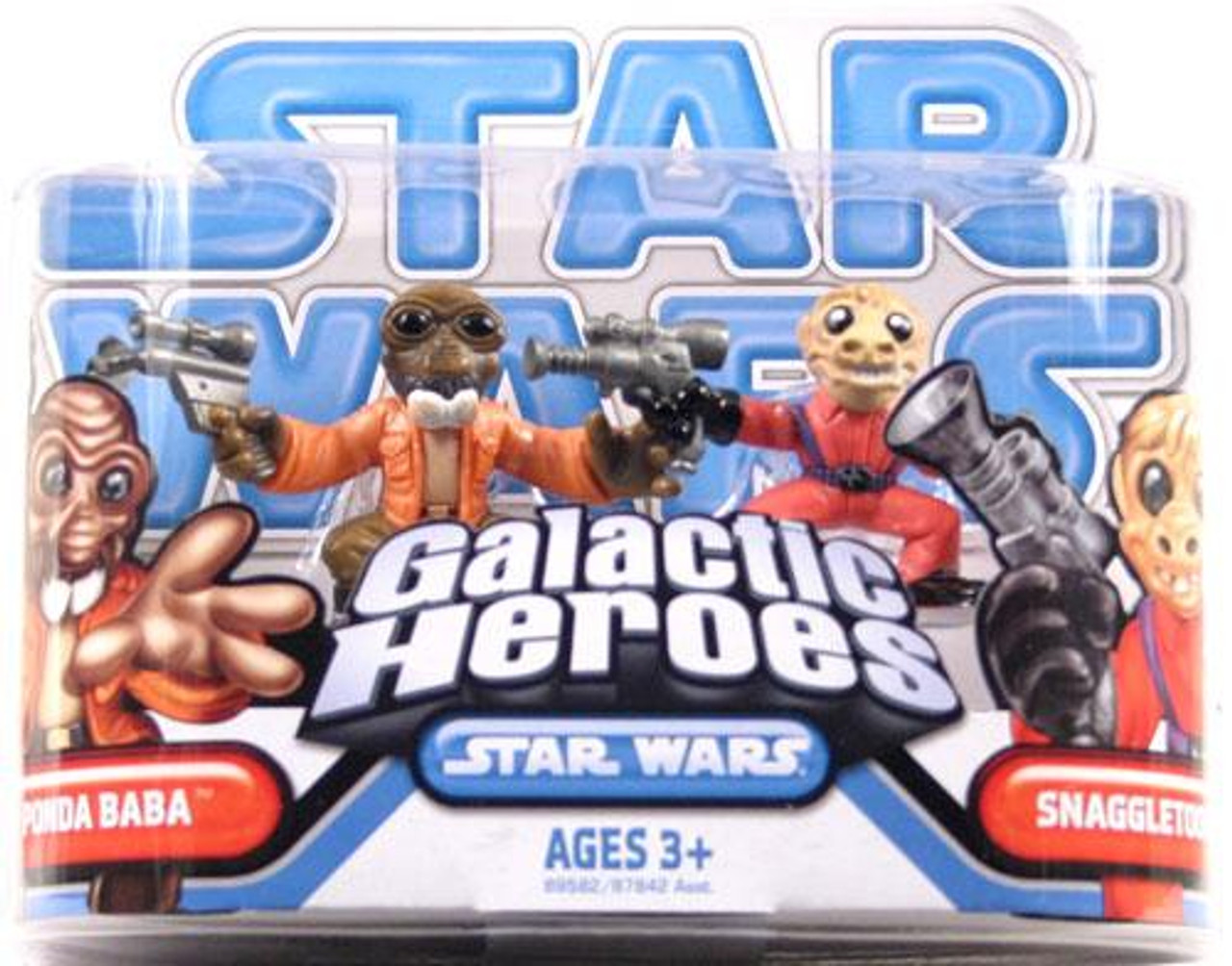 Star Wars A New Hope Galactic Heroes 2009 Ponda Boba & Snagletooth Mini Figure 2-Pack