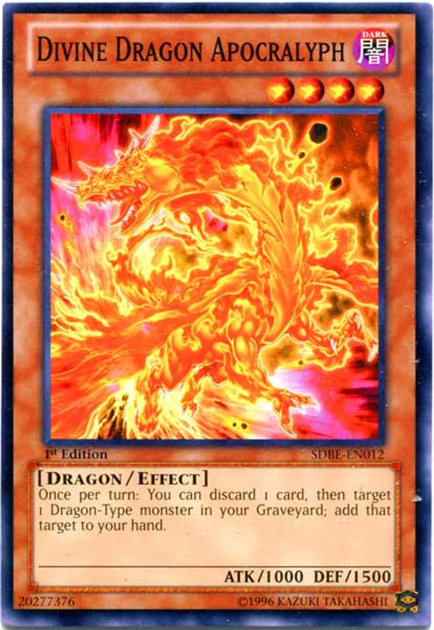 YuGiOh Saga of Blue-Eyes White Dragon Structure Deck Common Divine Dragon Apocralyph SDBE-EN012