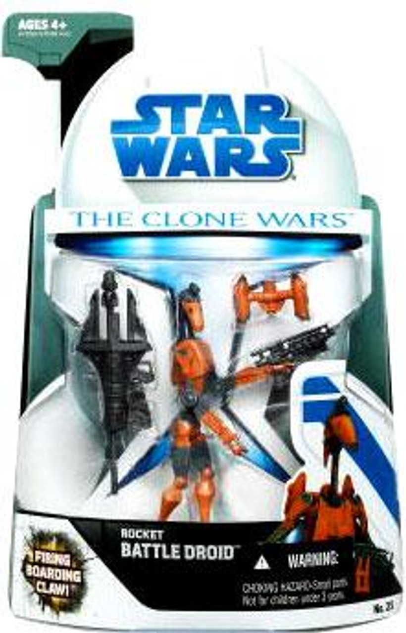 Star Wars The Clone Wars Clone Wars 2008 Rocket Battle Droid Action Figure #25