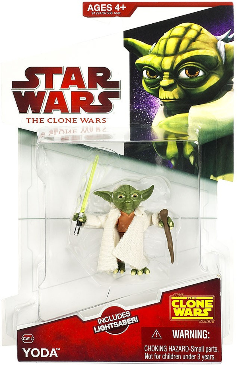 Star Wars The Clone Wars Clone Wars 2009 Yoda Action Figure CW14