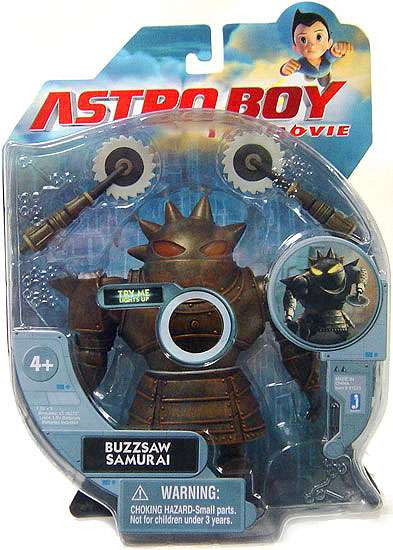 Astro Boy The Movie Buzzsaw Samurai Action Figure Deluxe Light Up