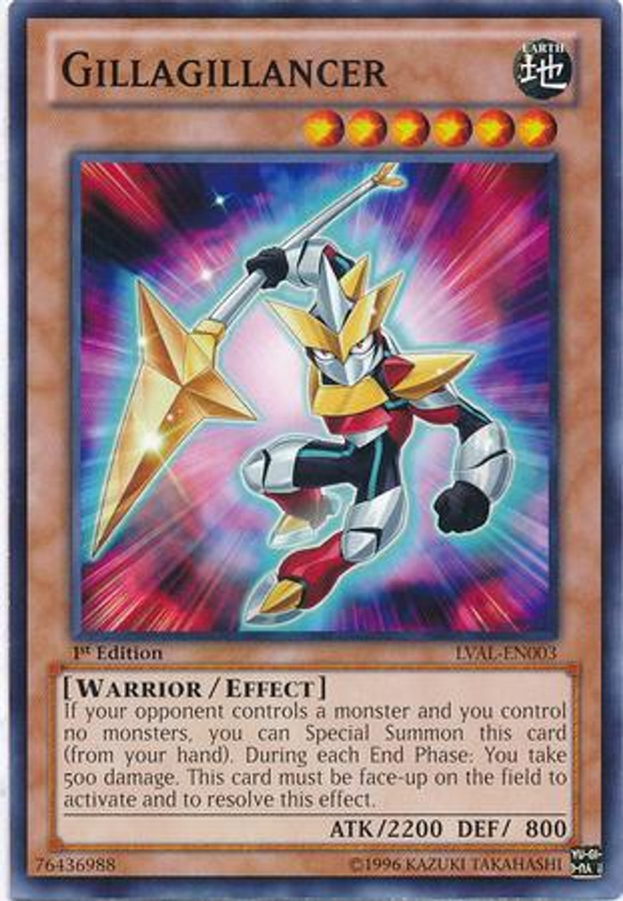 YuGiOh Zexal Legacy of the Valiant Common Gillagillancer LVAL-EN003