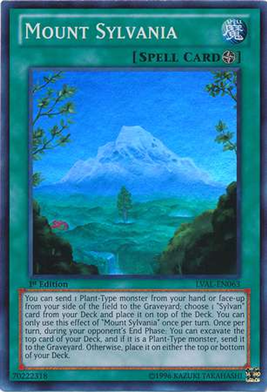 YuGiOh Zexal Legacy of the Valiant Super Rare Mount Sylvania LVAL-EN063