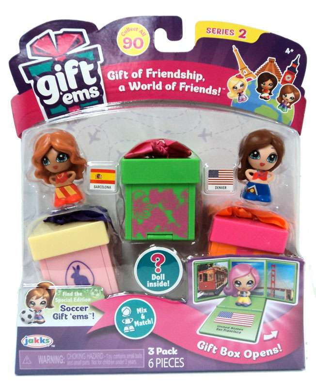 Gift Ems Series 2 Barcelona Denver 3Pack Jakks Pacific ToyWiz