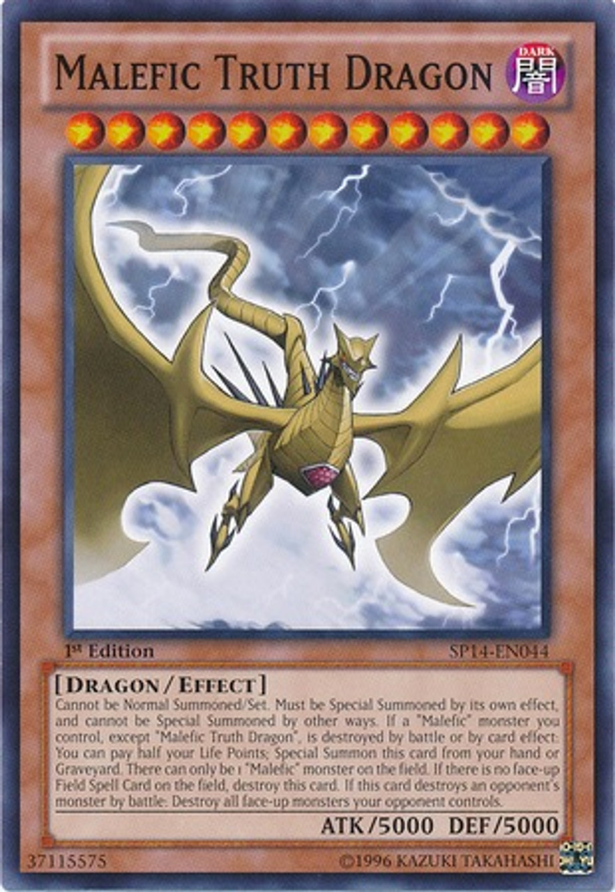YuGiOh Zexal Star Pack 2014 Common Malefic Truth Dragon SP14-EN044