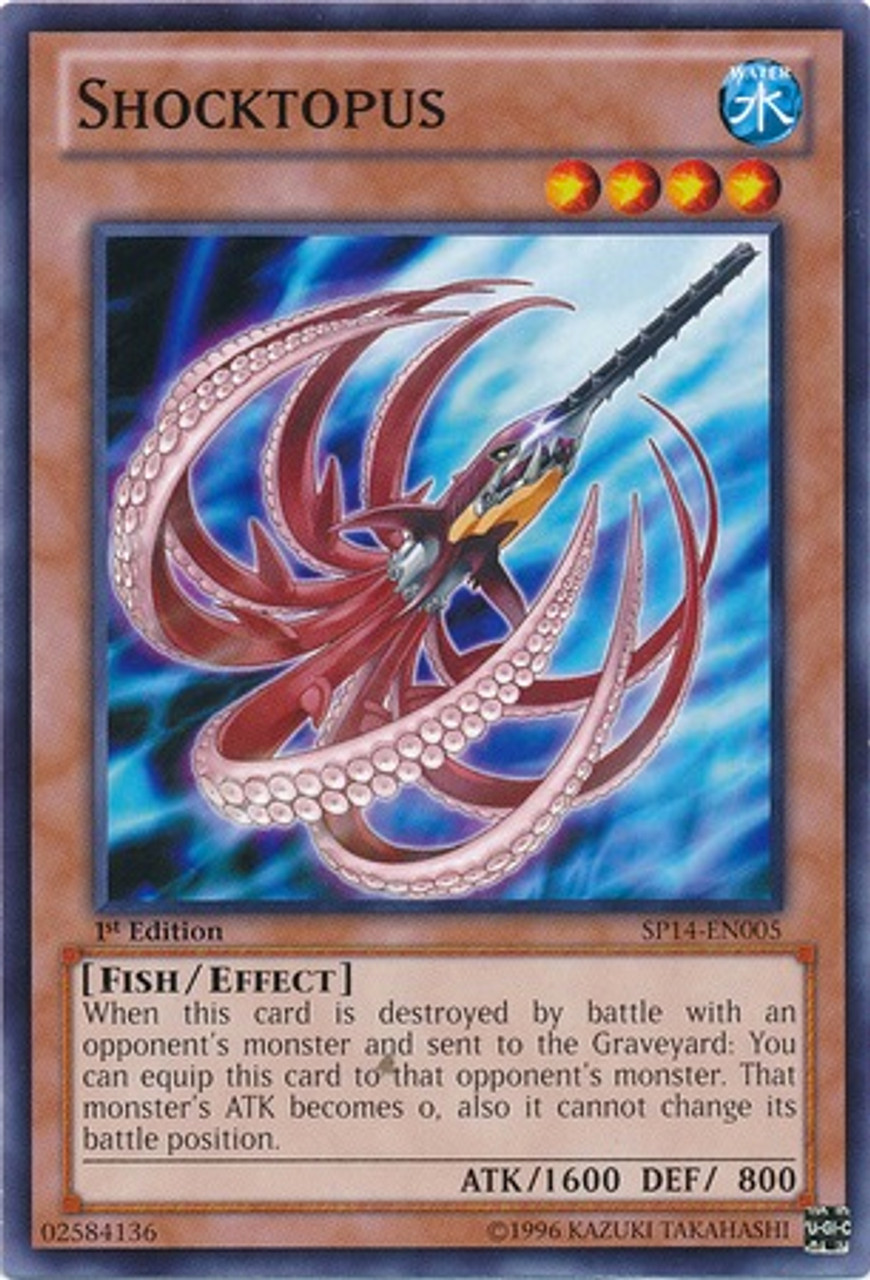 YuGiOh Zexal Star Pack 2014 Common Shocktopus SP14-EN005