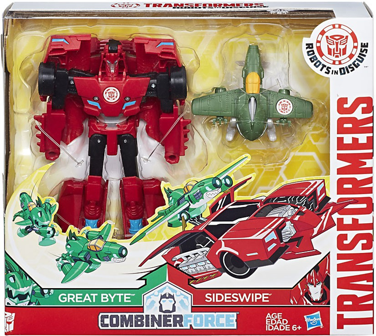 Transformers Robots in Disguise Activators Sideswipe Great Byte Action Figure Combiner Force