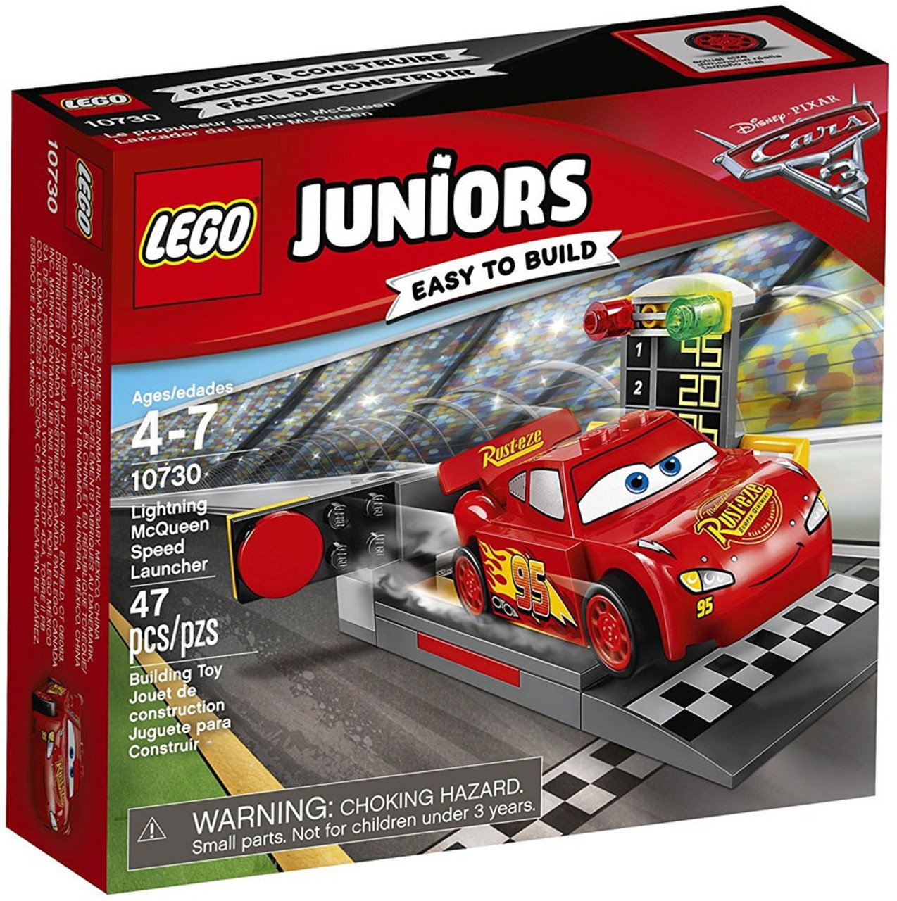 LEGO Disney Cars 3 Juniors Lightning McQueen Speed