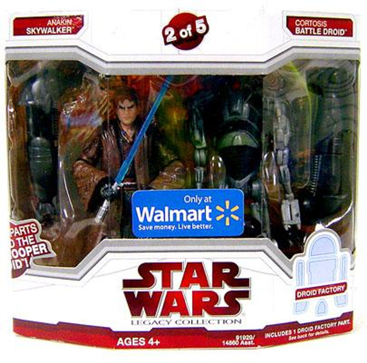 Star Wars The Clone Wars Legacy Collection 2009 Droid Factory Anakin Skywalker & Cortosis Battle Droid Exclusive Action Figure 2-Pack #2 of 5