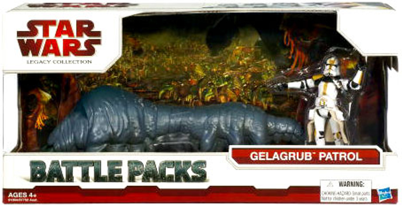 Star Wars The Clone Wars Battle Packs 2009 Legacy Collection Gelagrub Patrol Action Figure Set