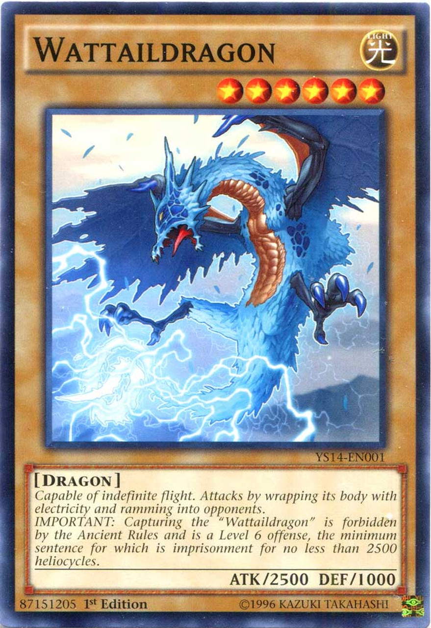 YuGiOh Space-Time Showdown Common Wattaildragon YS14-EN001
