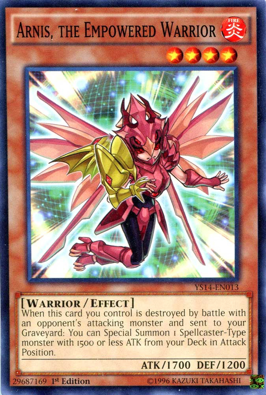 YuGiOh Space-Time Showdown Common Arnis, the Empowered Warrior YS14-EN013