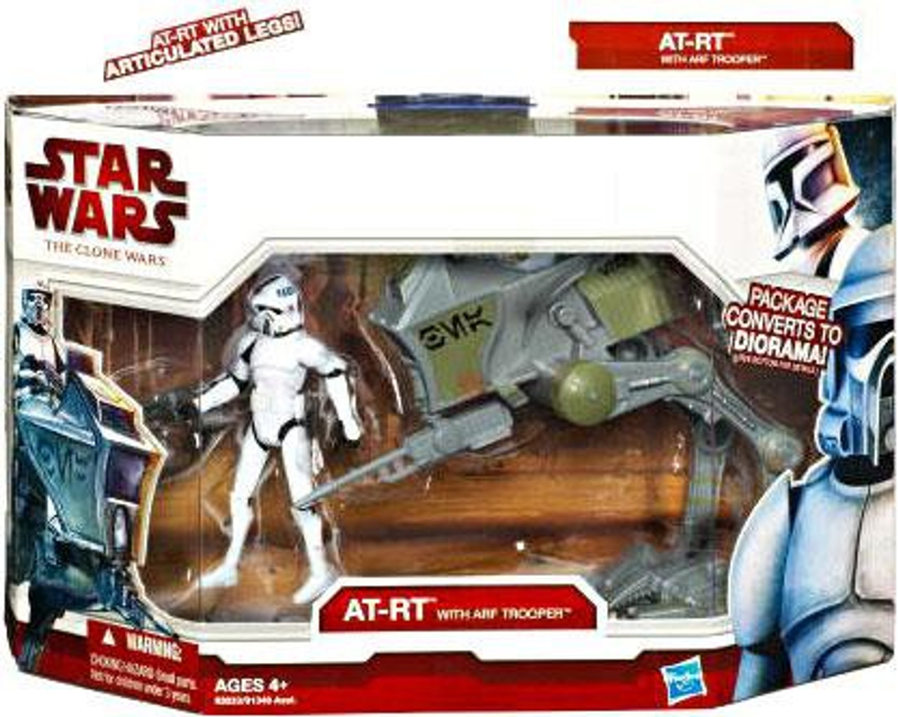 Star Wars The Clone Wars Vehicles & Action Figure Sets 2010 AT-RT with ARF Trooper Action Figure Set