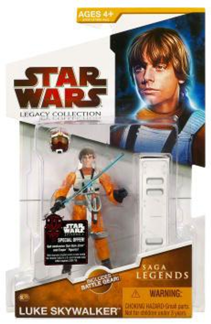 Star Wars A New Hope Legacy Collection 2009 Saga Legends Luke Skywalker Action Figure SL17