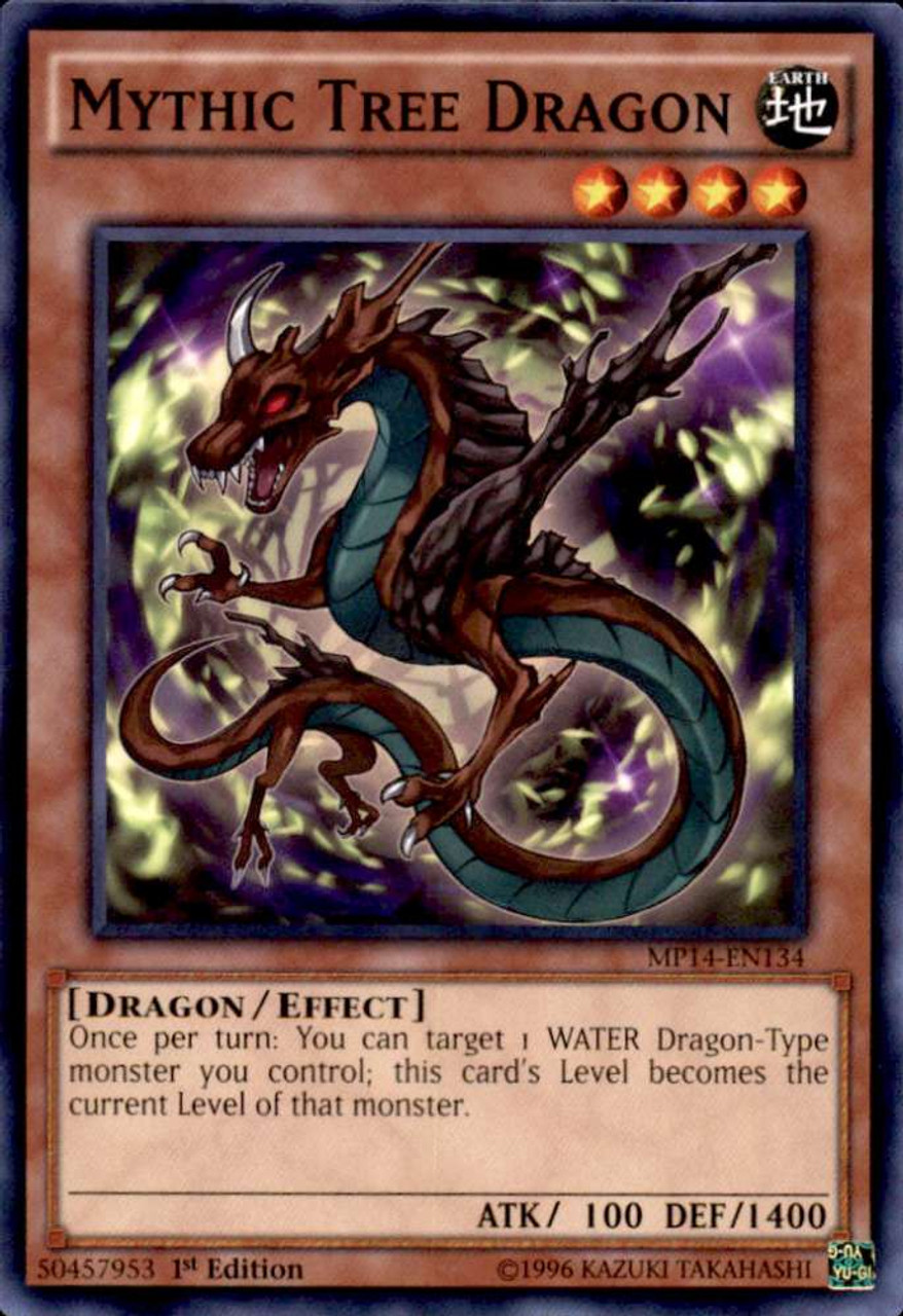 YuGiOh 2014 Mega Tin Single Card Common Mythic Tree Dragon MP14EN134