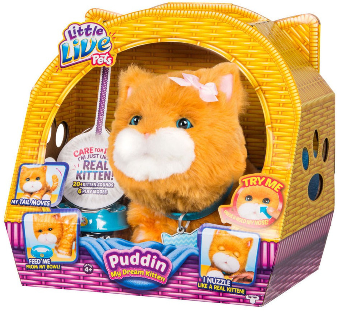 Little Live Pets My Dream Kitten Puddin Figure Moose Toys ...