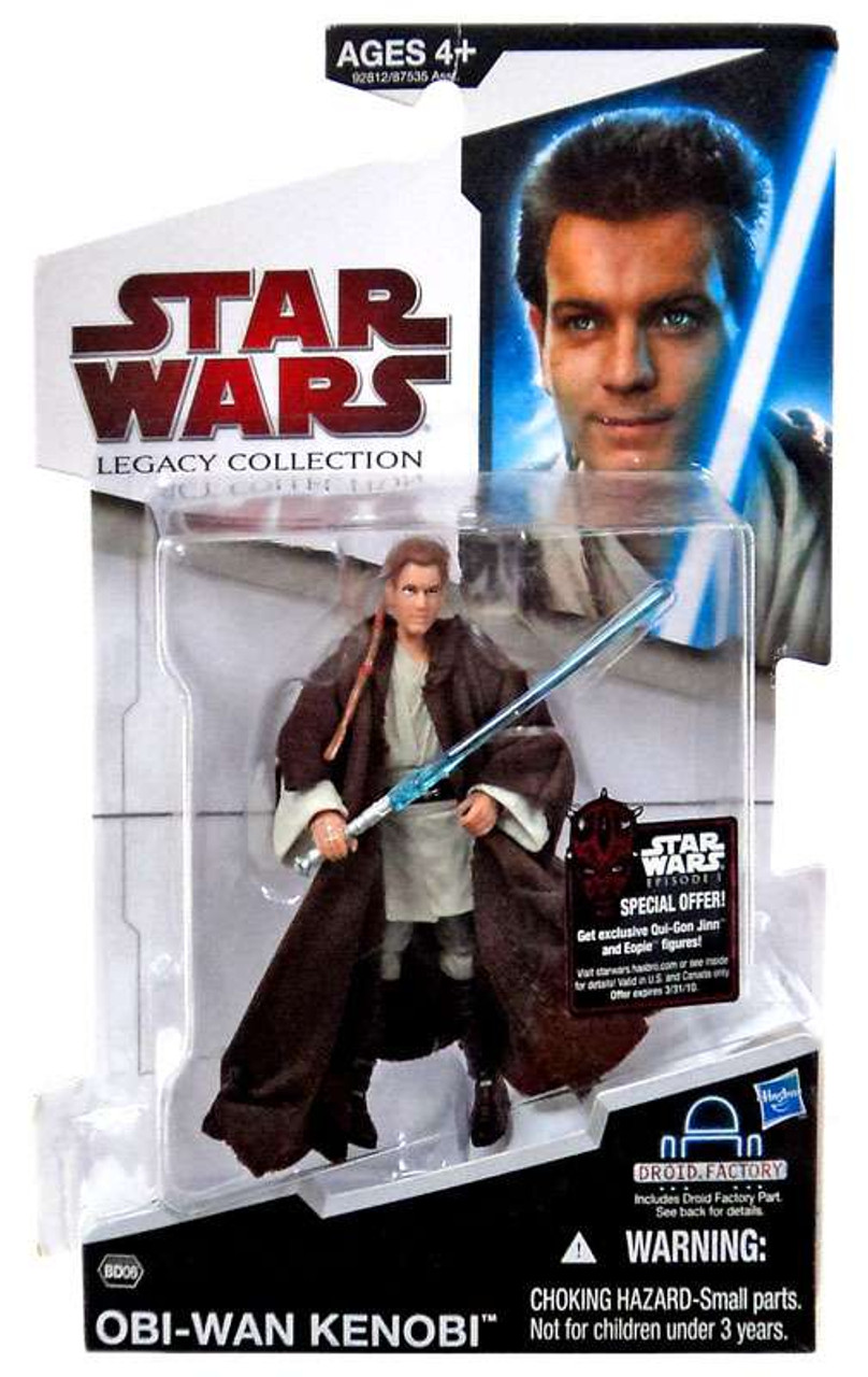 Star Wars The Phantom Menace Legacy Collection 2009 Droid Factory Obi-Wan Kenobi Action Figure BD06