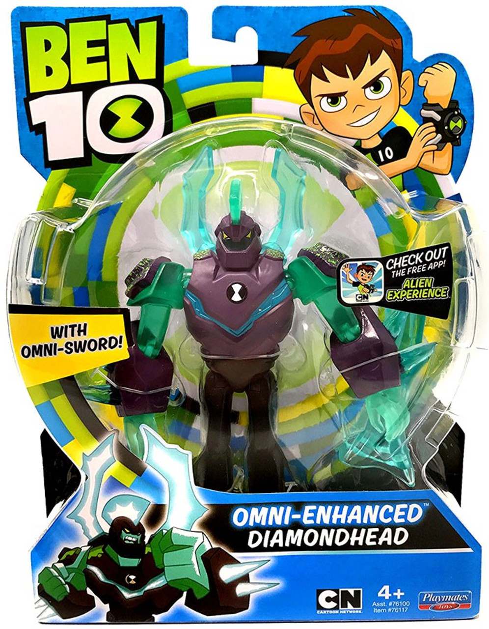 Ben 10 Basic Omni-Enhanced Diamondhead 5 Action Figure Playmates - ToyWiz