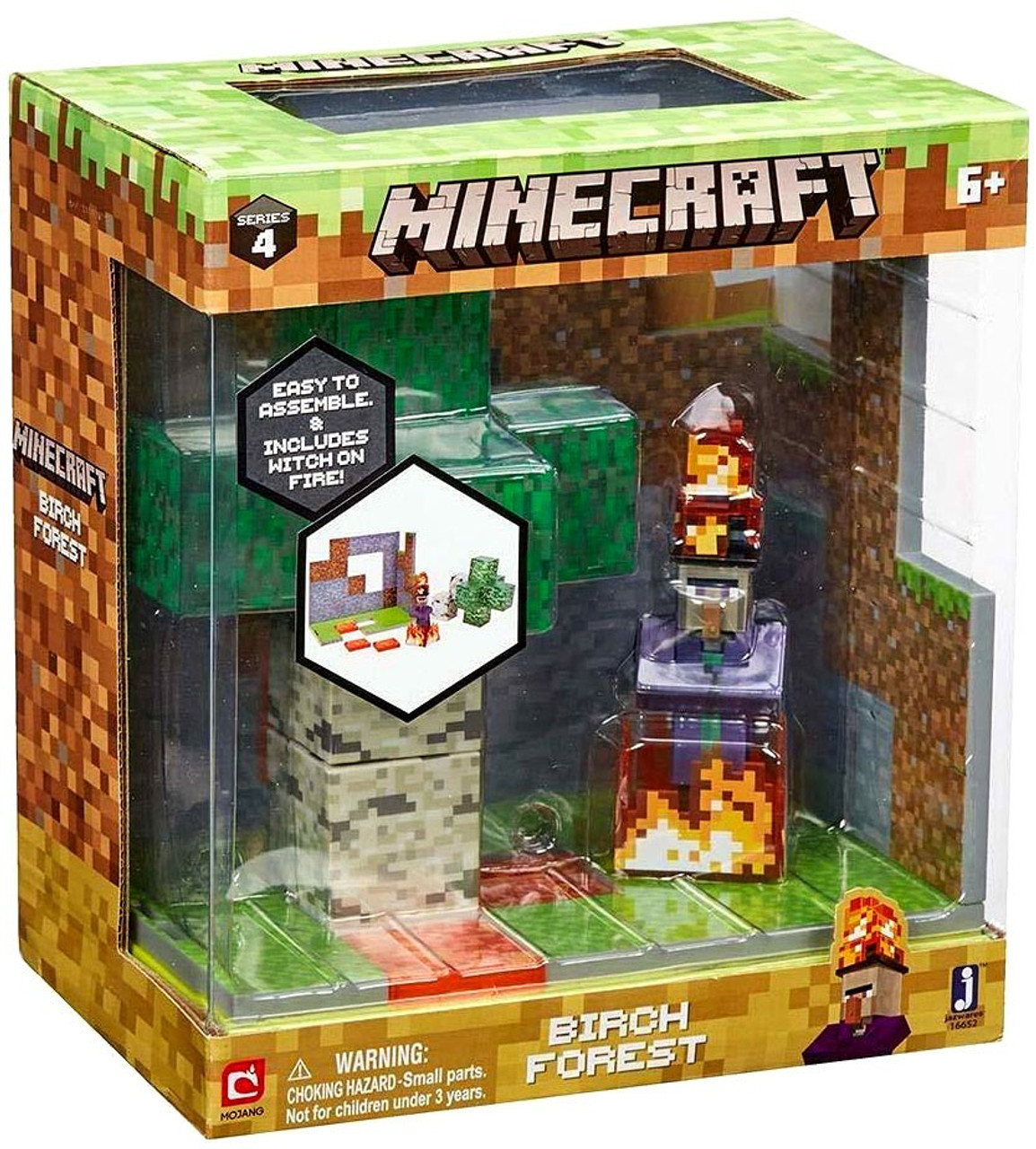 Minecraft Series 4 Birch Forest Playset Jazwares - ToyWiz