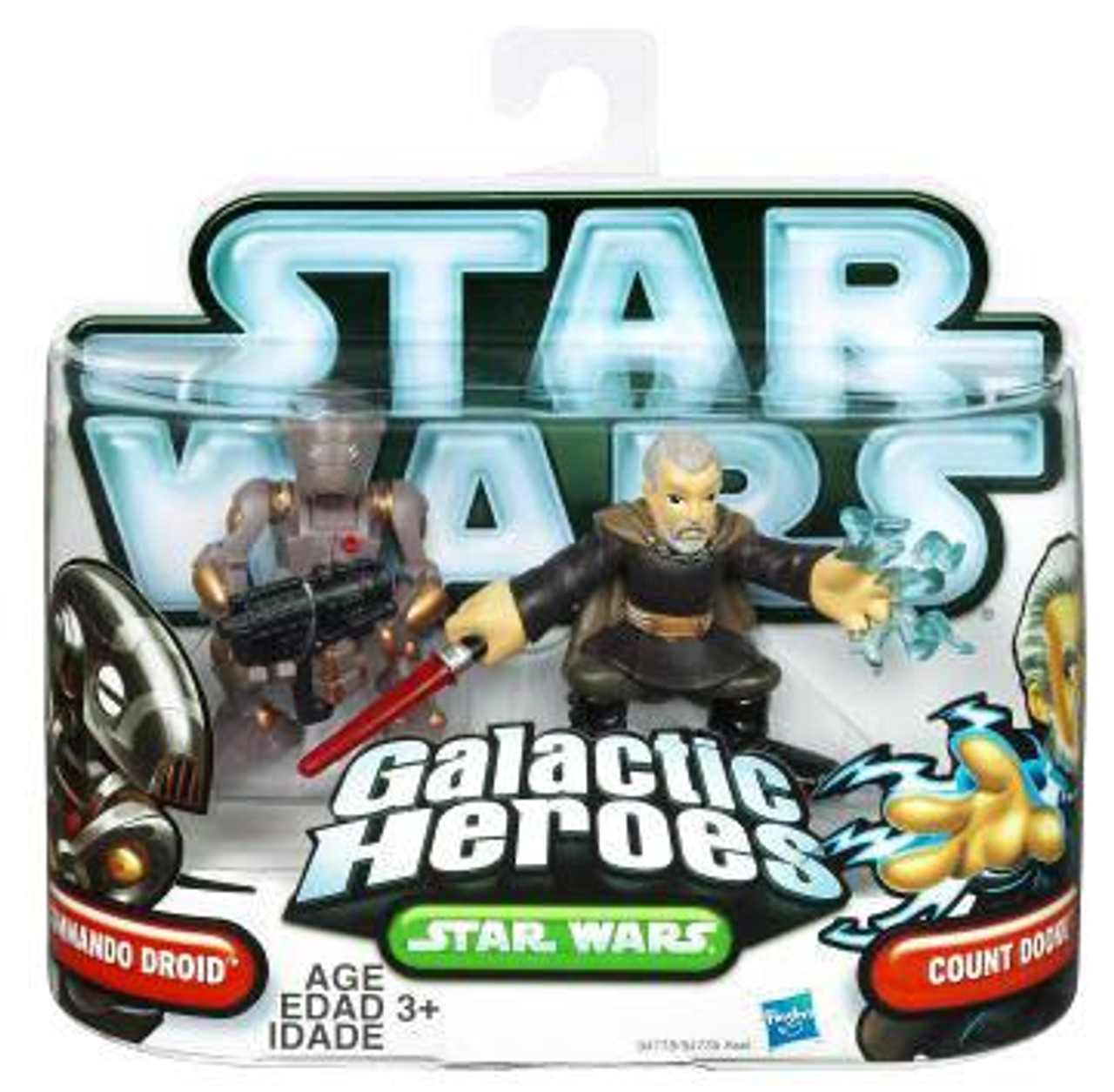 Star Wars The Clone Wars Galactic Heroes 2010 Count Dooku & Commando Droid Mini Figure 2-Pack