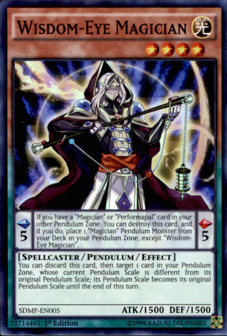 YuGiOh Master of Pendulum Structure Deck Single Card Super Rare Wisdom