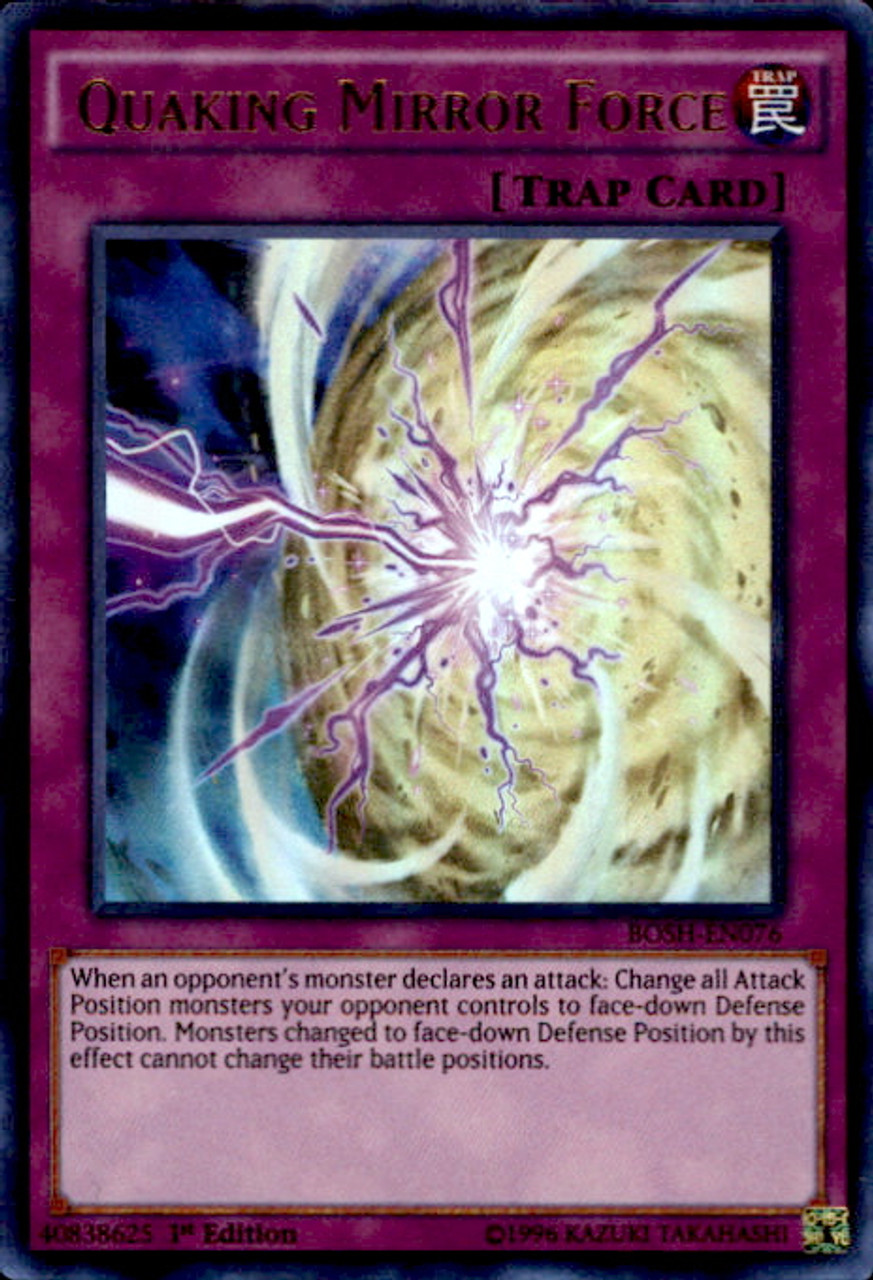 YuGiOh Breakers of Shadow Single Card Ultra Rare Quaking Mirror Force