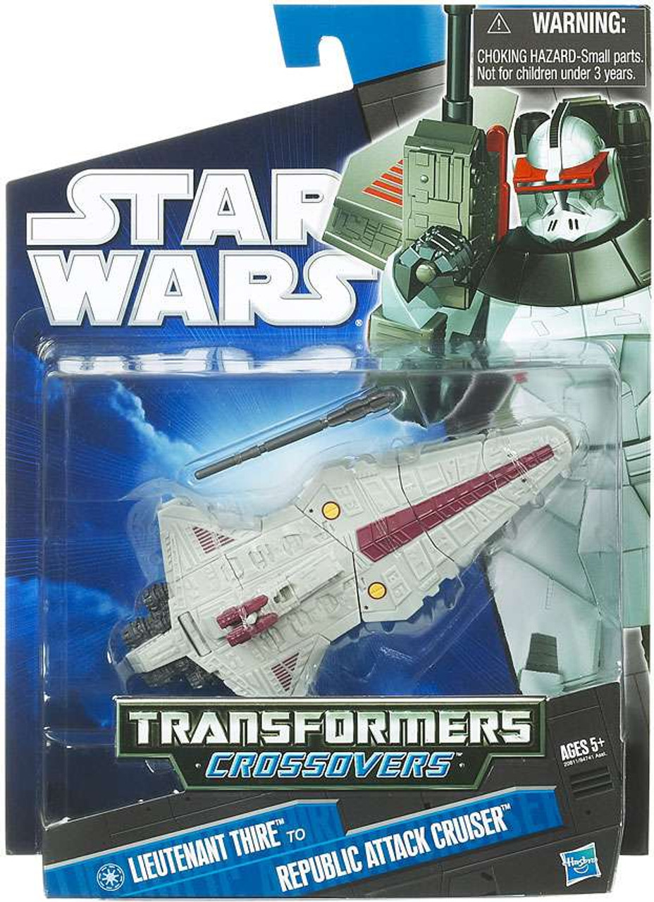 Star Wars The Clone Wars Transformers Crossovers 2010 Commander Thire to Republic Attack Cruiser Action Figure