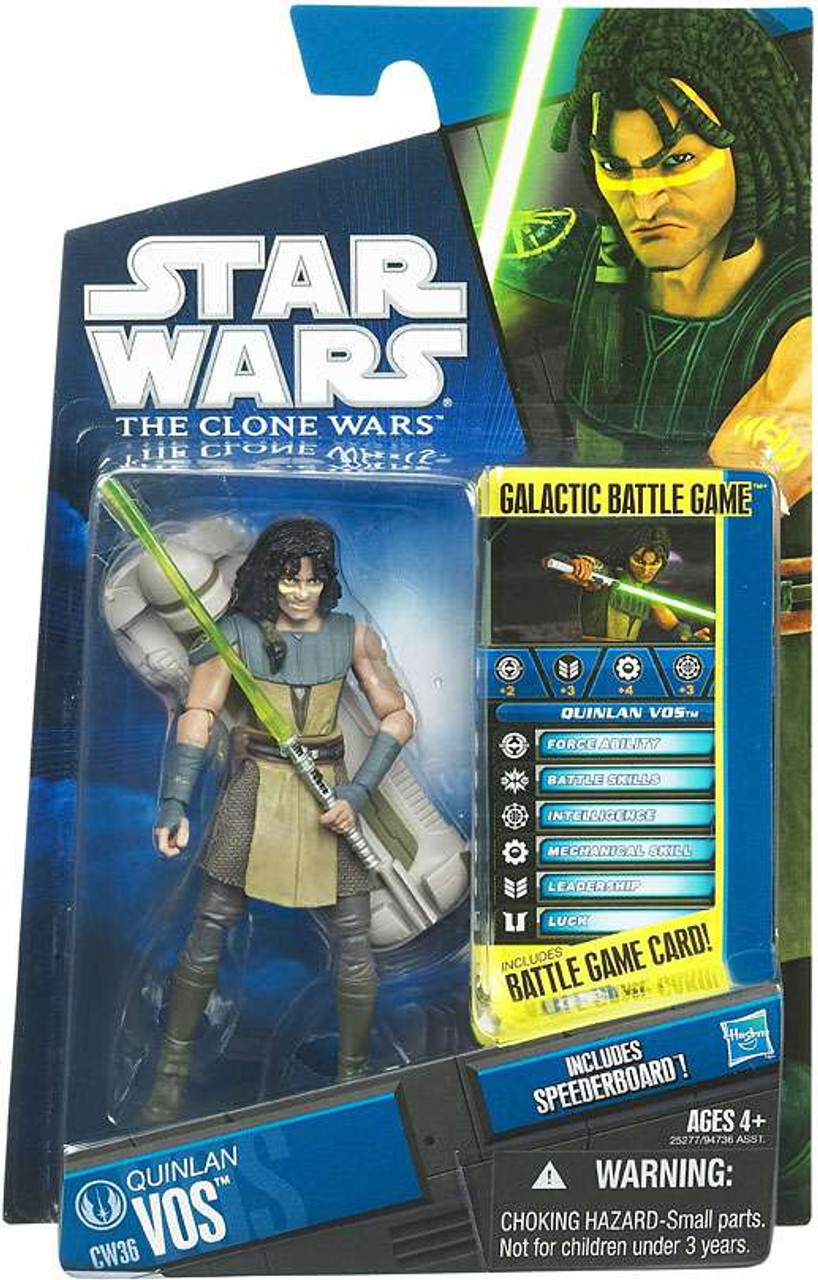 Star Wars The Clone Wars Clone Wars 2010 Quinlan Vos Action Figure CW36