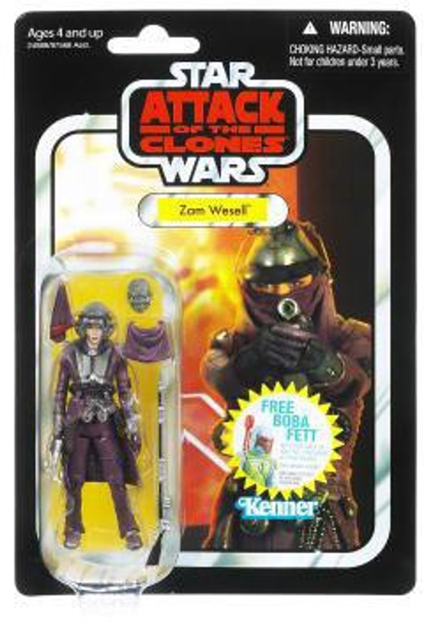 Star Wars Attack of the Clones Vintage Collection 2011 Zam Wesell Action Figure #30