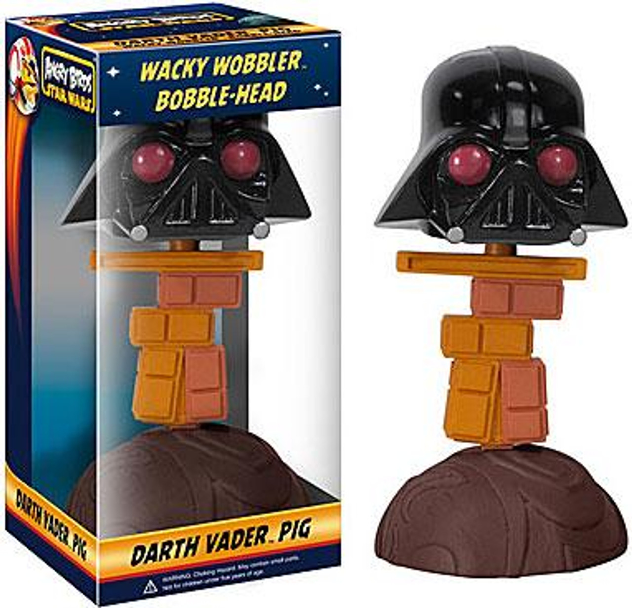 Funko Star Wars Angry Birds Wacky Wobbler Darth Vader Pig Bobble Head