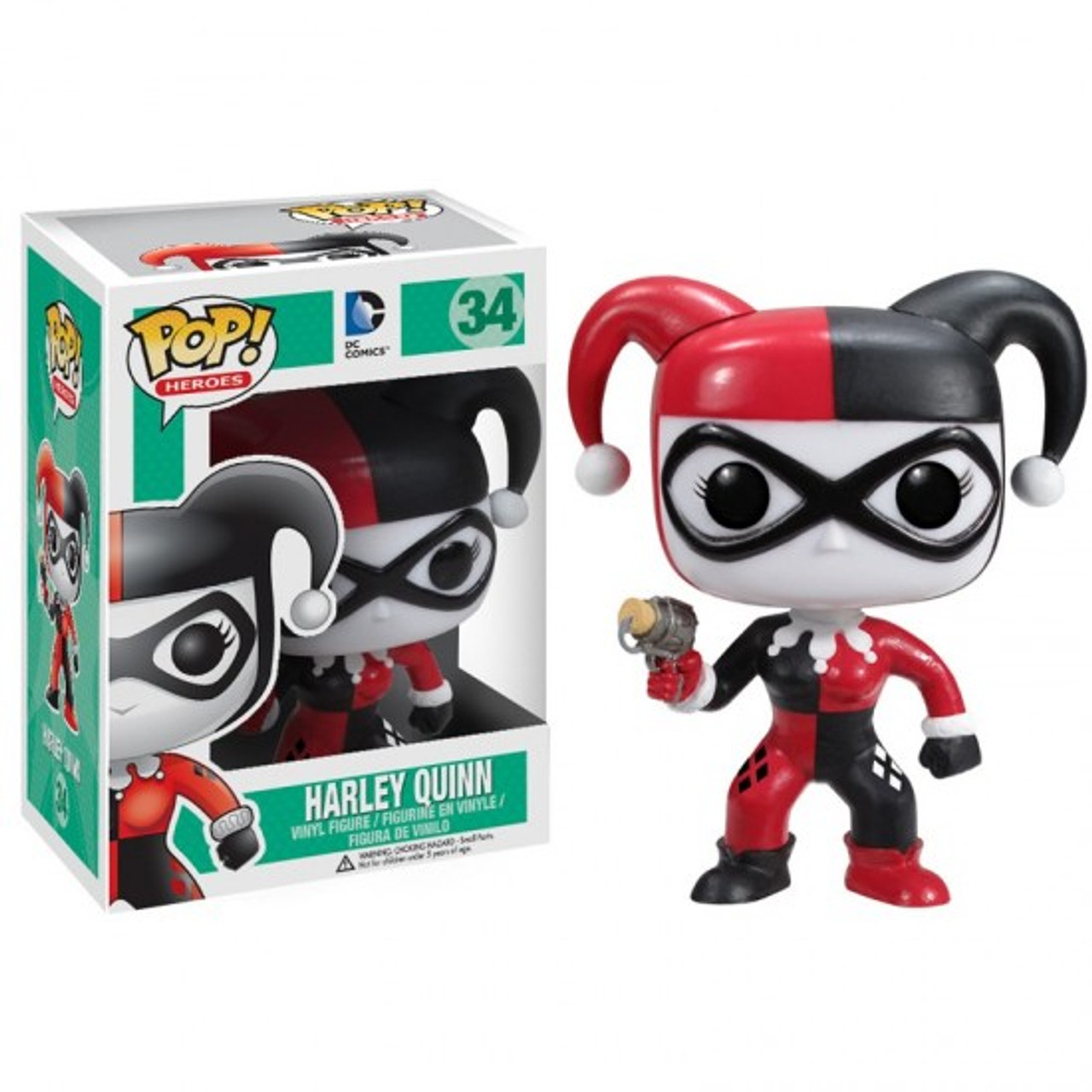 DC Comics Funko POP! Heroes Harley Quinn Vinyl Figure #34