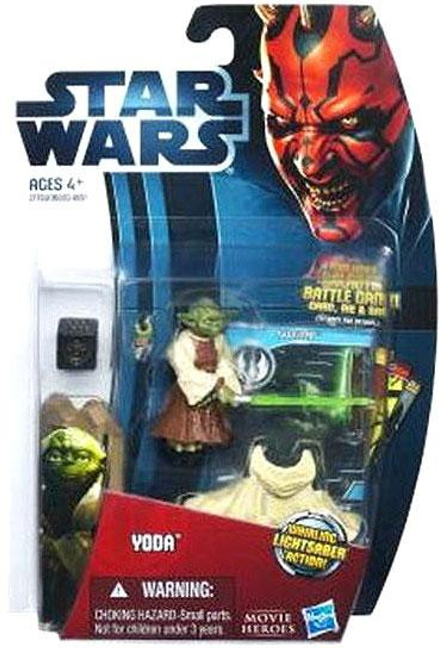 Star Wars Attack of the Clones Movie Heroes 2012 Yoda Action Figure #9