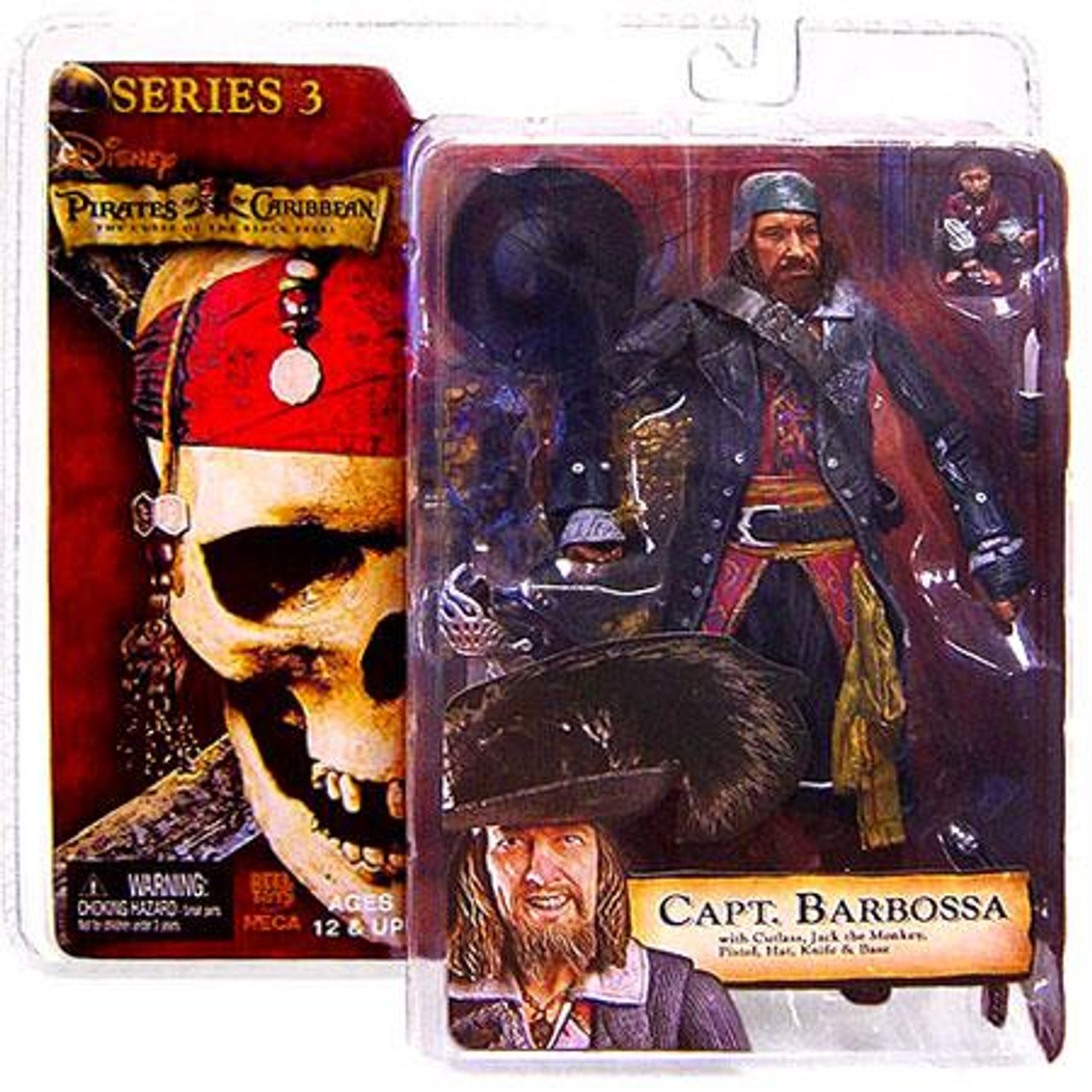 NECA Pirates of the Caribbean Curse of the Black Pearl Series 3 Captain Barbossa Action Figure