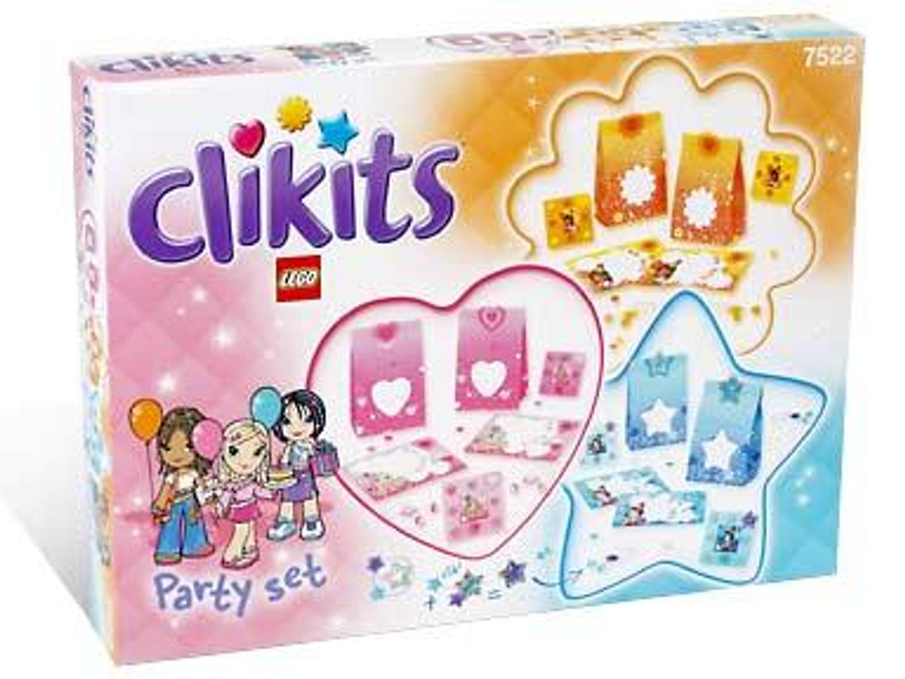 LEGO ClickIts #7522 Activity Set Let's Party Set #7522