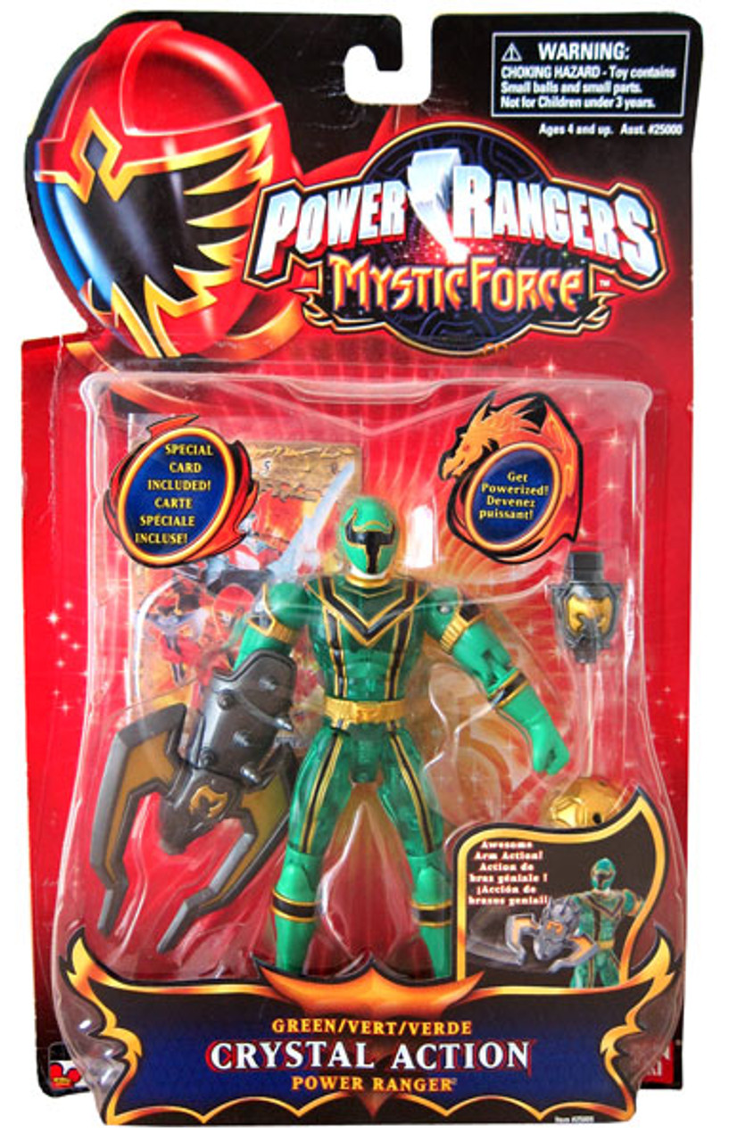 Power Rangers Mystic Force Green Crystal Action Power Ranger Action Figure