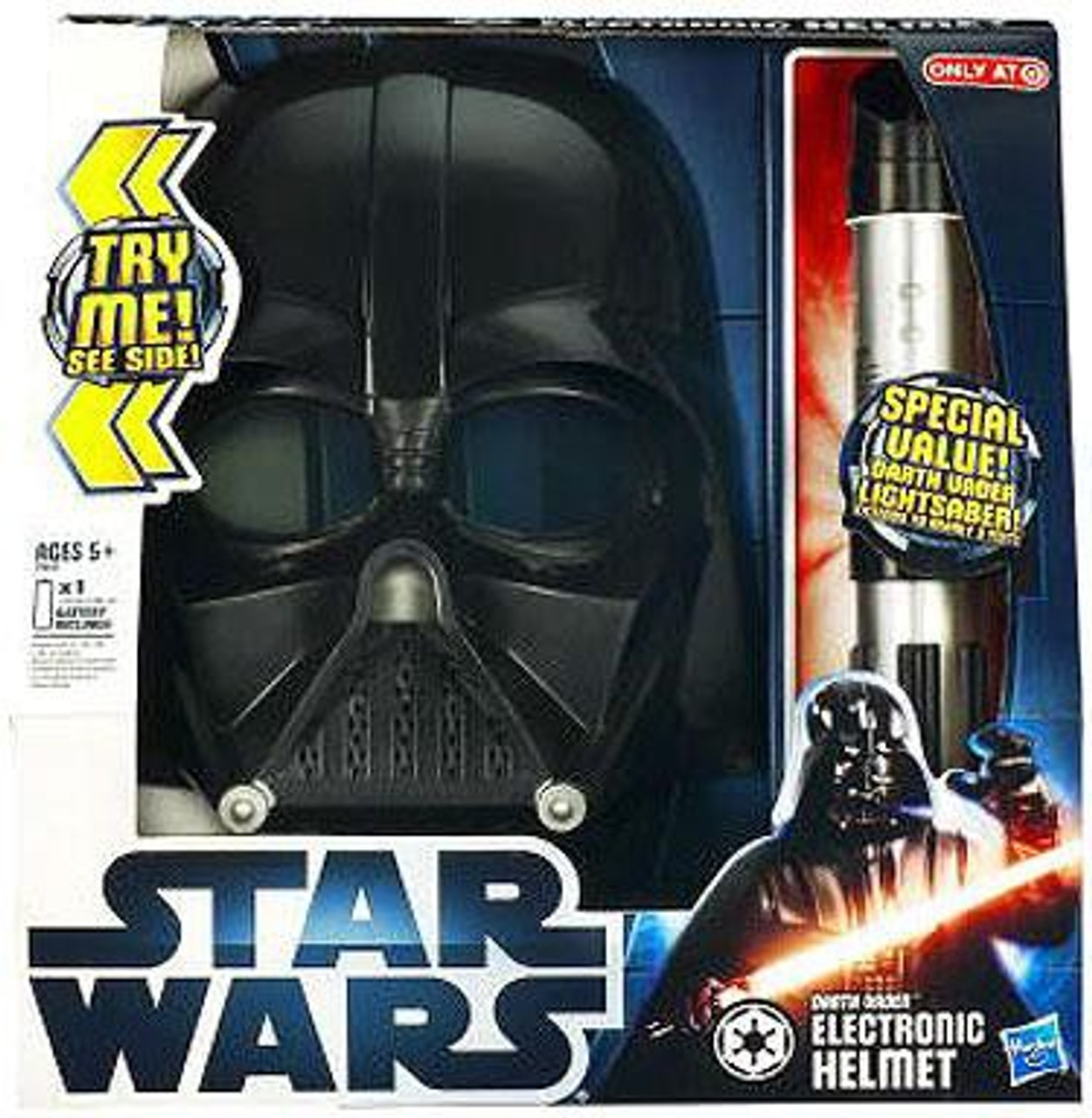 Star Wars Darth Vader Exclusive Electronic Helmet & Lightsaber