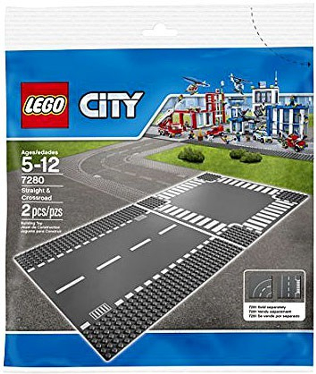 LEGO City Straight & Crossroads Plates Set #7280