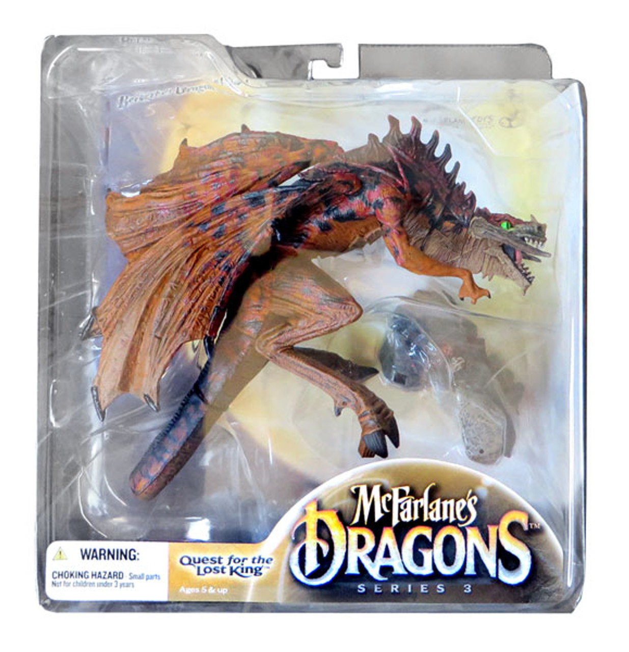 McFarlane Toys Dragons Quest for the Lost King Series 3 Berserker Clan Dragon 3 Action Figure