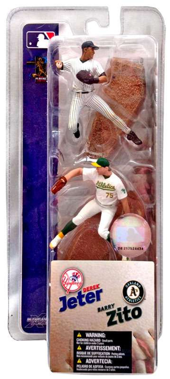 McFarlane Toys MLB New York Yankees / Oakland Athletics Sports Picks 3 Inch Mini Series 1 Derek Jeter & Barry Zito Mini Figure 2-Pack