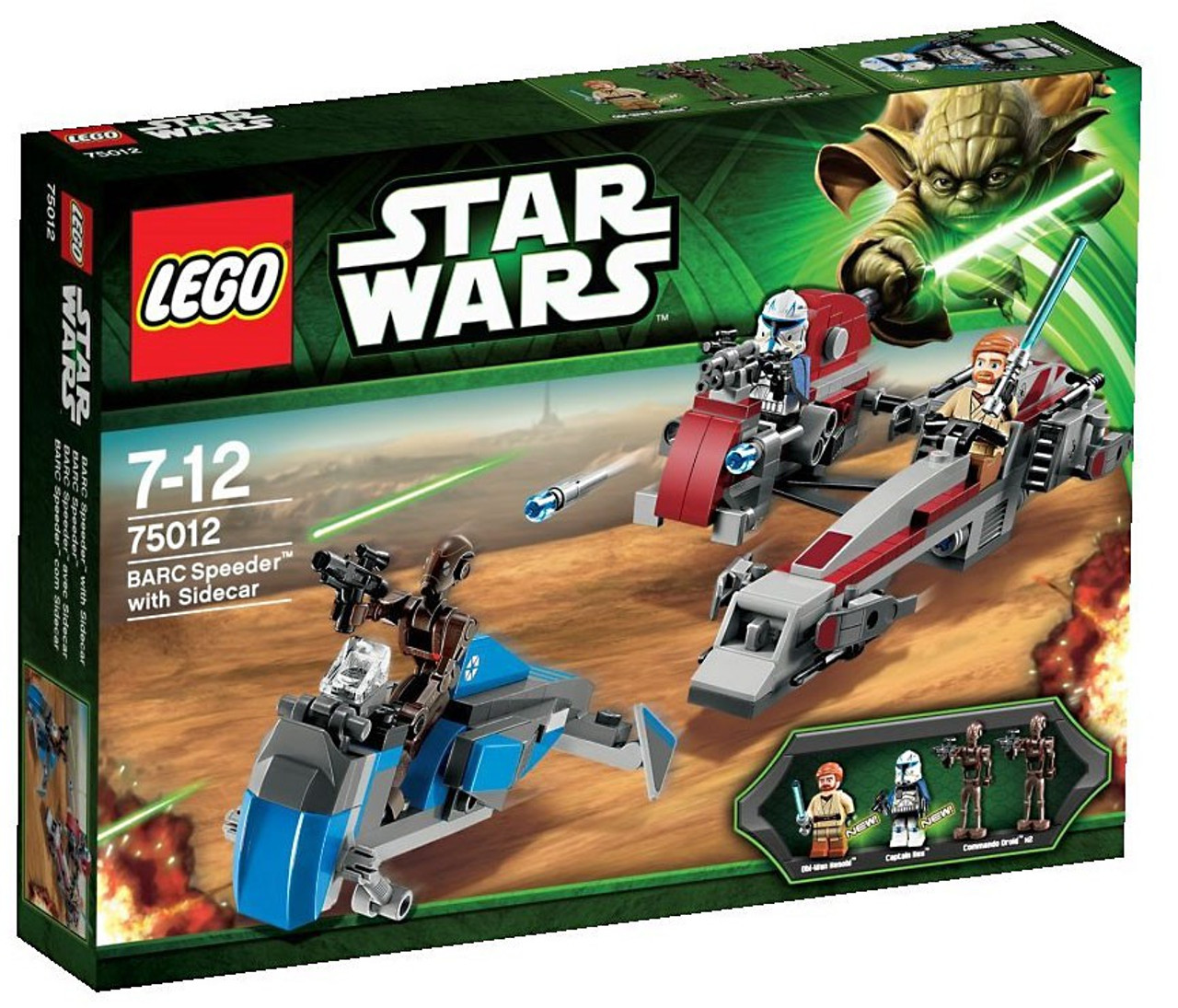 LEGO Star Wars The Clone Wars BARC Speeder with Sidecar Exclusive Set #75012