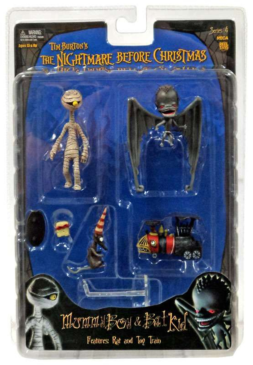 NECA The Nightmare Before Christmas Series 4 Mummy Boy & Bat Kid Action Figure Set