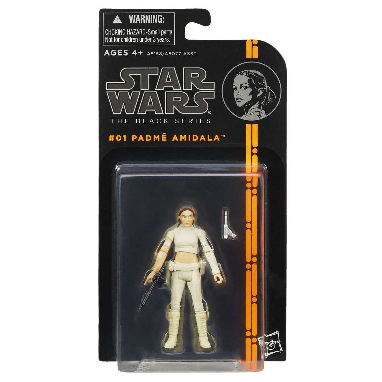 Star Wars Attack of the Clones Black Series Wave 1 Padme Amidala Action Figure #01
