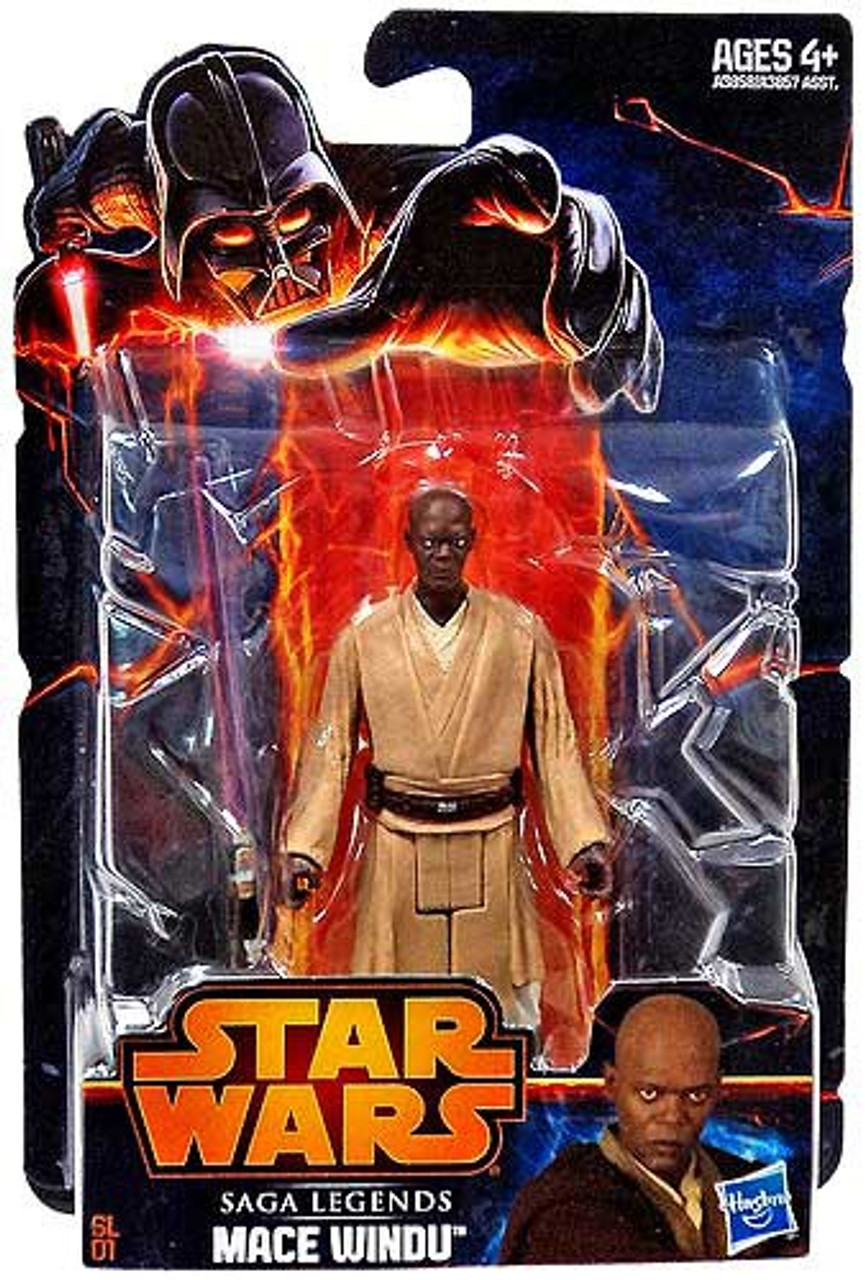 Star Wars Revenge of the Sith Saga Legends 2013 Mace Windu Action Figure SL01