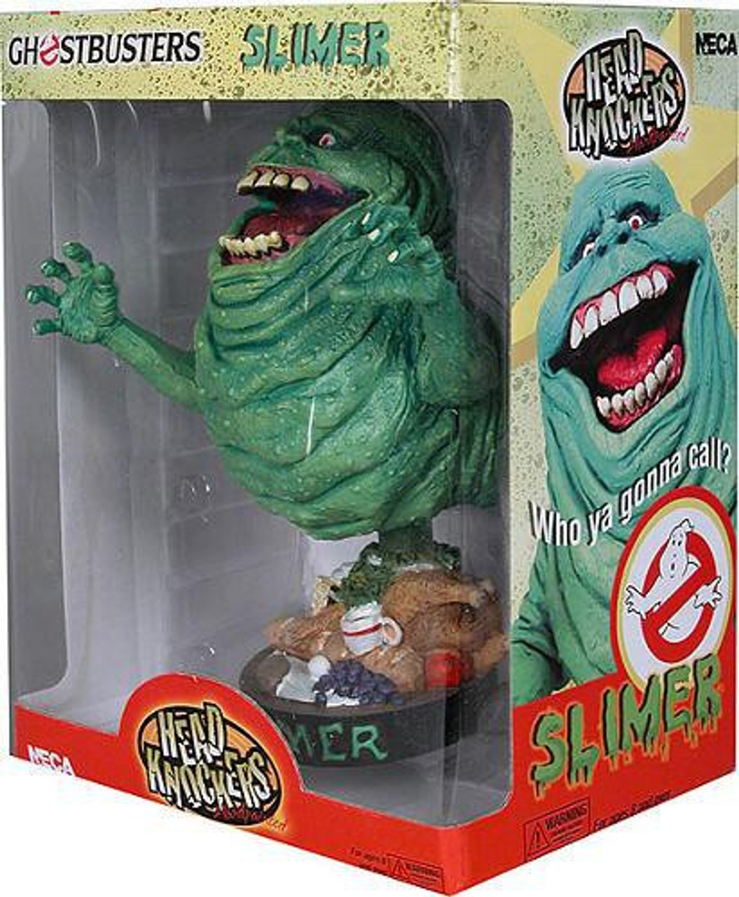 NECA Ghostbusters Head Knockers Slimer 7-Inch Bobble Head