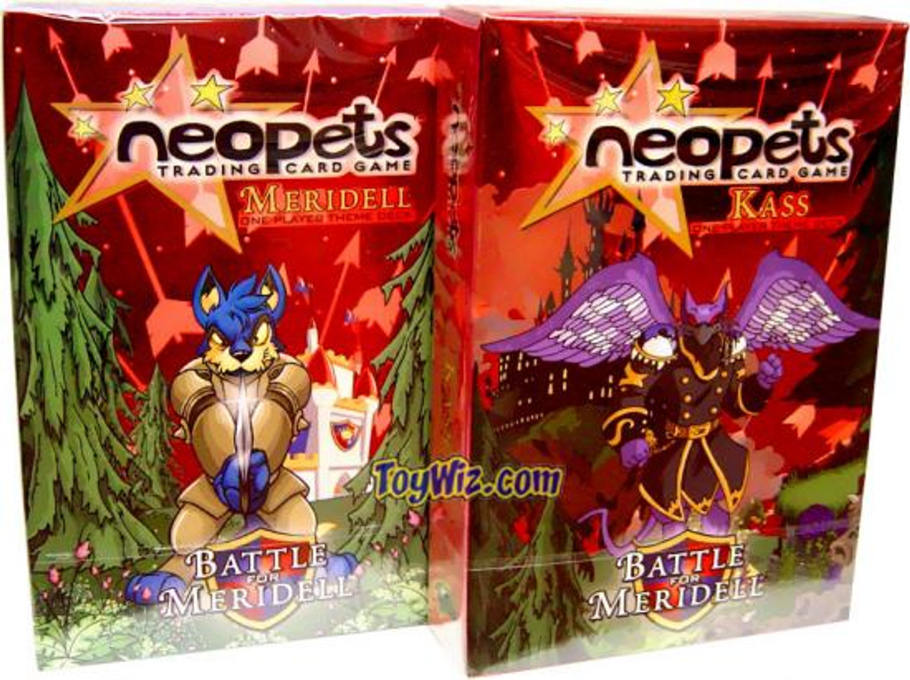 Neopets Trading Card Game Set of 2 Battle for Meridell Theme Decks