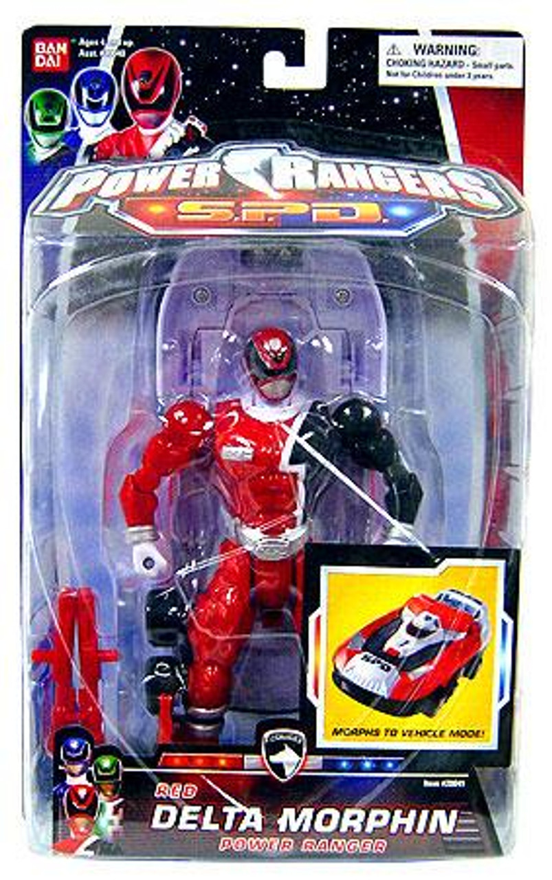 Power Rangers SPD Red Delta Morphin Power Ranger Action Figure Bandai - ToyWiz