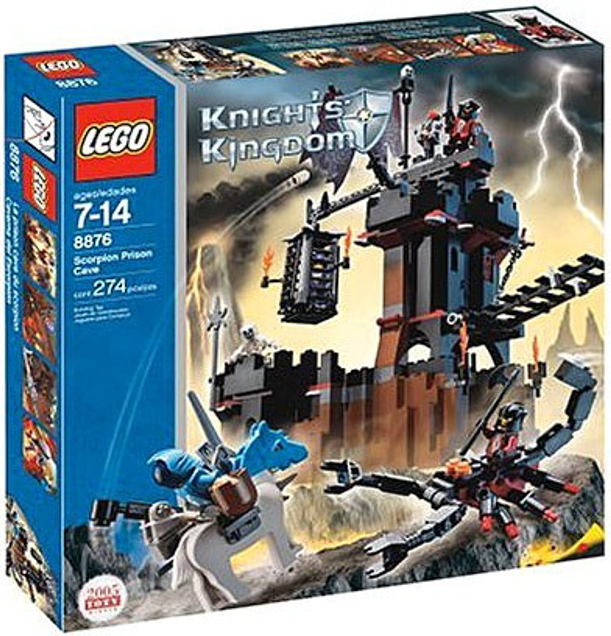 LEGO Knights Kingdom Scorpion Prison Cave Set #8876