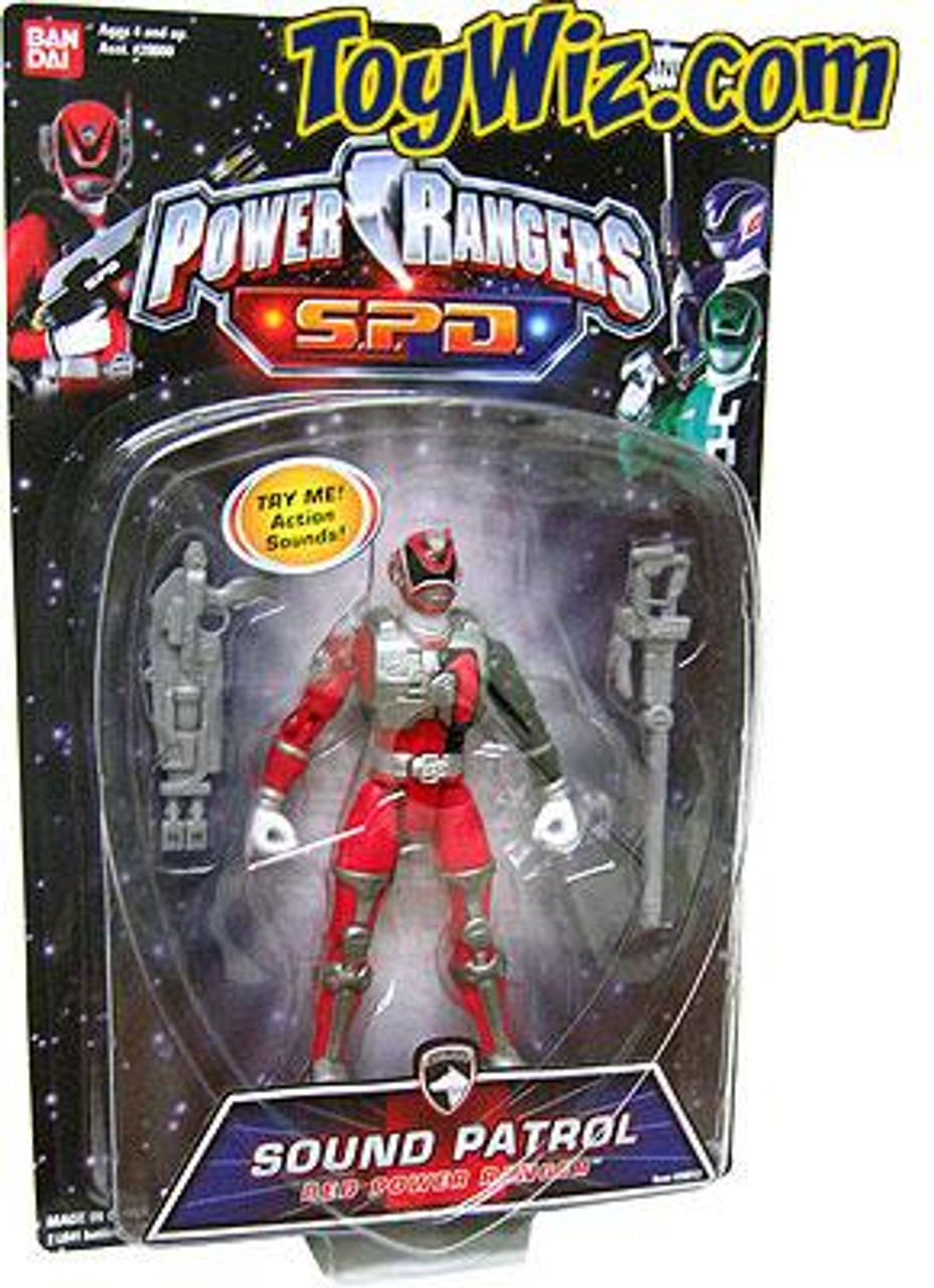 Power Rangers SPD Sound Patrol Red Power Ranger Action Figure