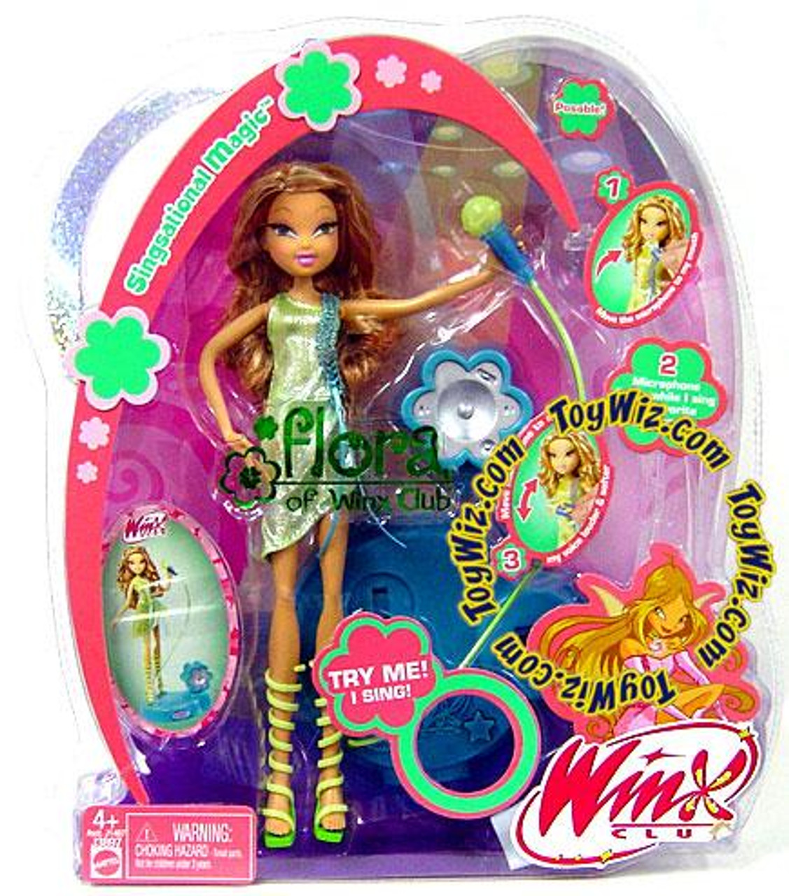 Winx Club Magic Fairy Singsational Flora Doll